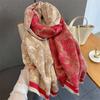 Winter Female Print Imitation Cashmere Scarves for Women Autumn and Winter Thick Fashion Warm Wild Scarf Shawl Poncho Stoles