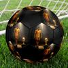 Van Dijk Printed Size 5 Soccer Ball, Machine-Stitched PVC, Durable & High Bounce, All Ages Fit, Fan Merchandise, Matches & Outdoor Use.