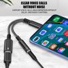 2 In 1 USB Type C To 3.5mm Headphone Jack Cable Converter Type C Charge Audio Aux OTG Adaptor for Samsung S22 S24 Xiaomi Huawei