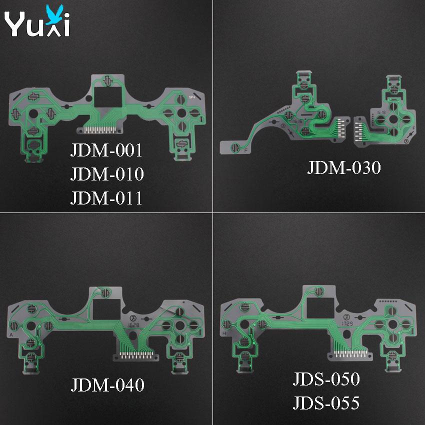 YuXi JDM JDS 001 010 011 030 040 055 For Sony DualShock 4 Conductive Film Keypad for PS4 Pro Slim Controller PCB Circuit Ribbon 5