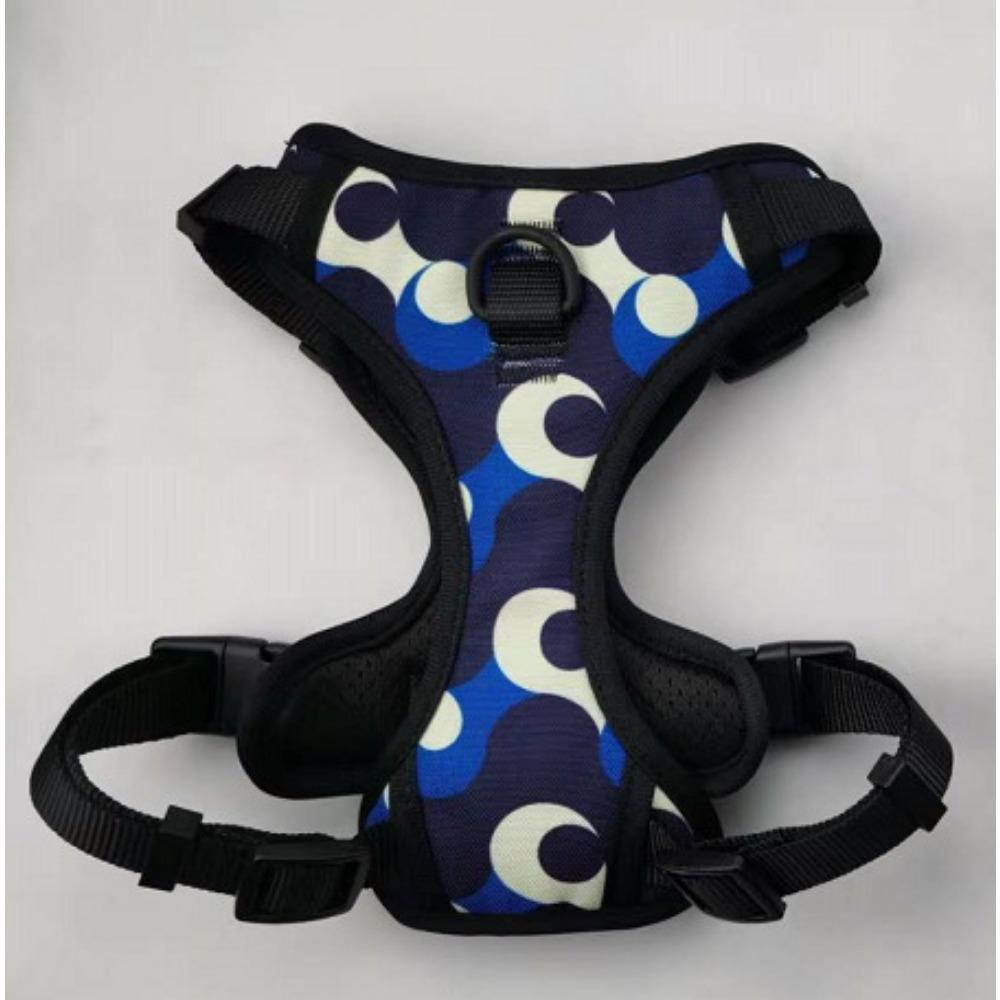

Large nylon reflective pet chest strap printed dog riot vest pet leash S（3/4 *12-18~14-24cm ）