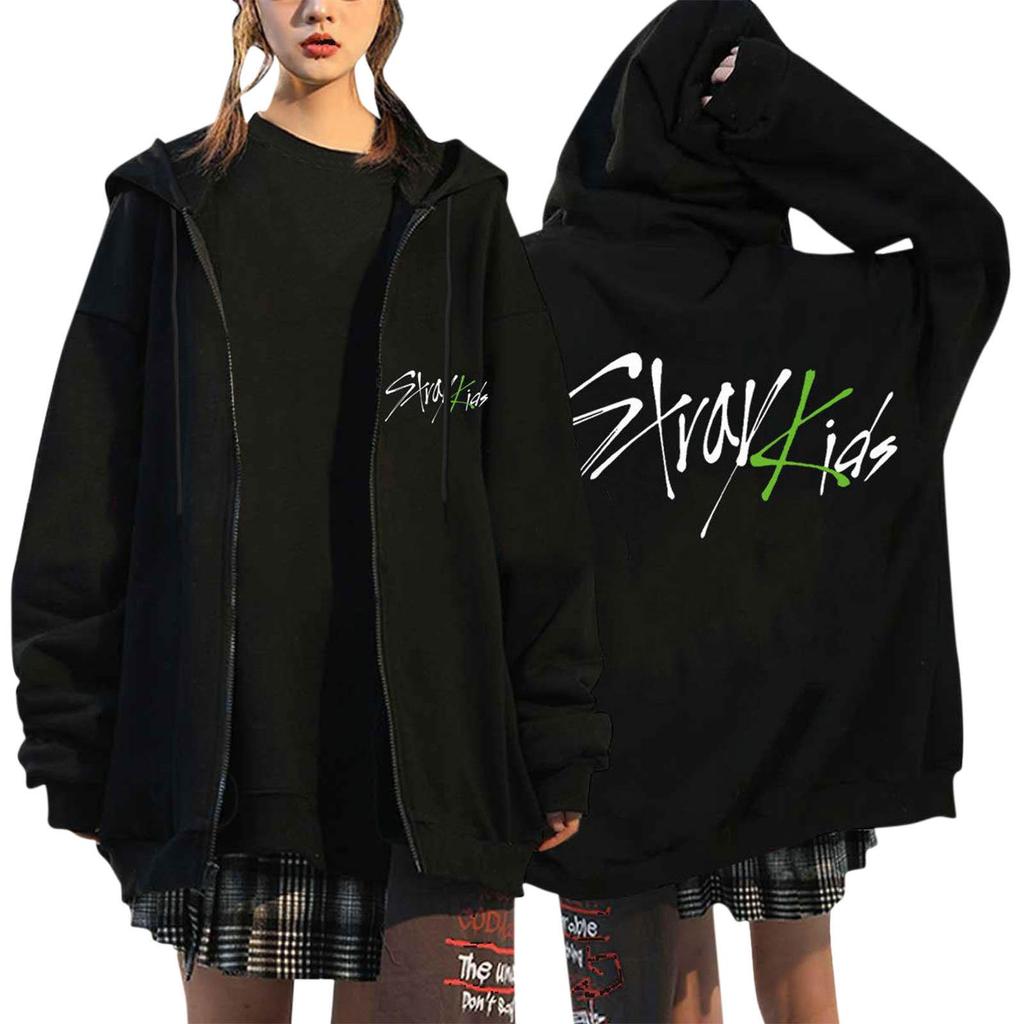 Damen Kapuzenpullover mit Reißverschluss, Teenager-Mädchen, Buchstabendruck, Sweatshirt, Kleidung, lässige Kordelzugjacke mit Taschen