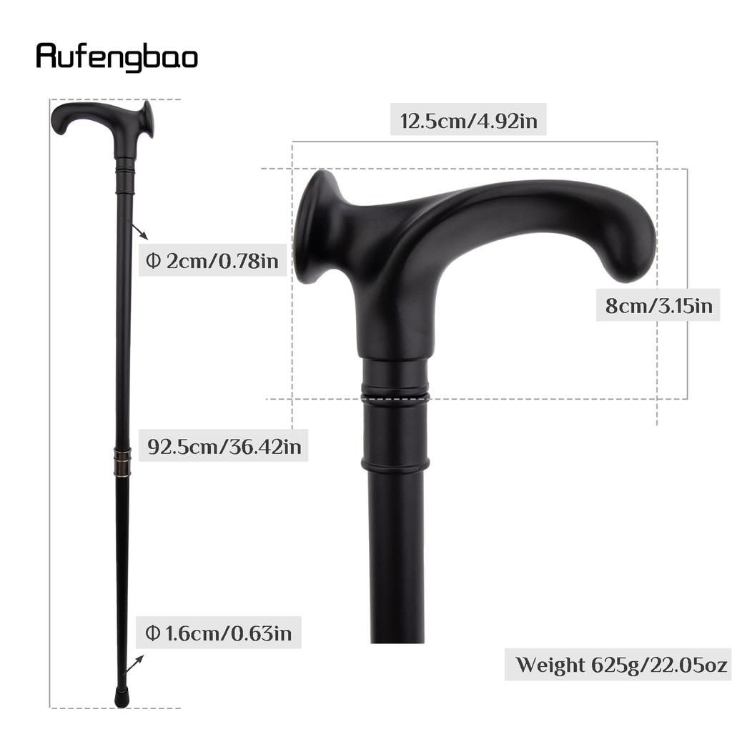 Bacchetta Fatata Ergonomica Nera Lega Spirale Bastone da Passeggio Mano Sinistra Bastone da Passeggio Bacchetta Cosplay Matrimonio Festa di Compleanno Bastone 92cm