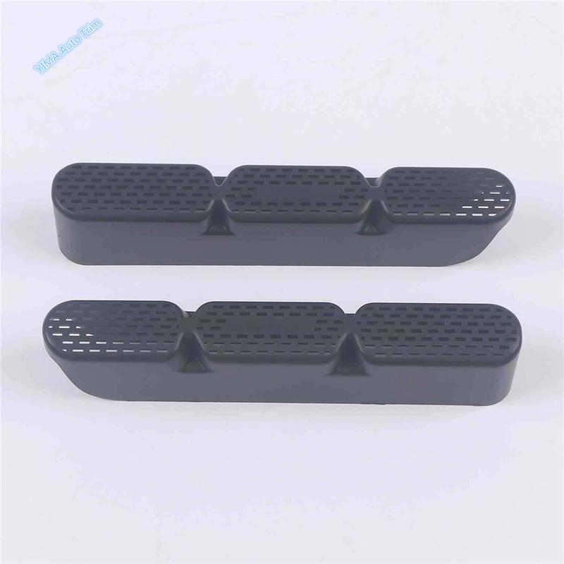 For Toyota Highlander / Kluger 2014 - 2018 Car Seat Below AC Air Duct Vent Outlet Protective Cover Grille Trim 2PCS Accessories