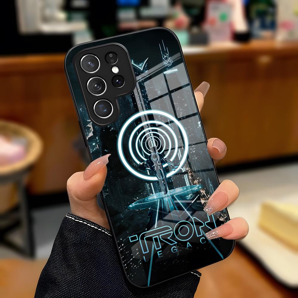 

Tron Legacy Phone Case For Samsung S26 S25 Plus S20 S20 Plus S22 Ultra S23 FE S21 Plus S21 Ultra Glass Cover Samsung S26 Ultra
