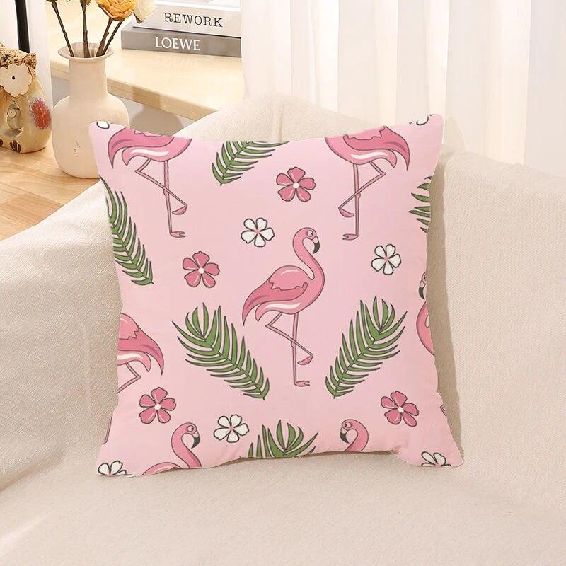 Rosa Flamingo Kissenbezug Kissen für Sofa Quadratisch Auto Suite Zimmer Dekoration