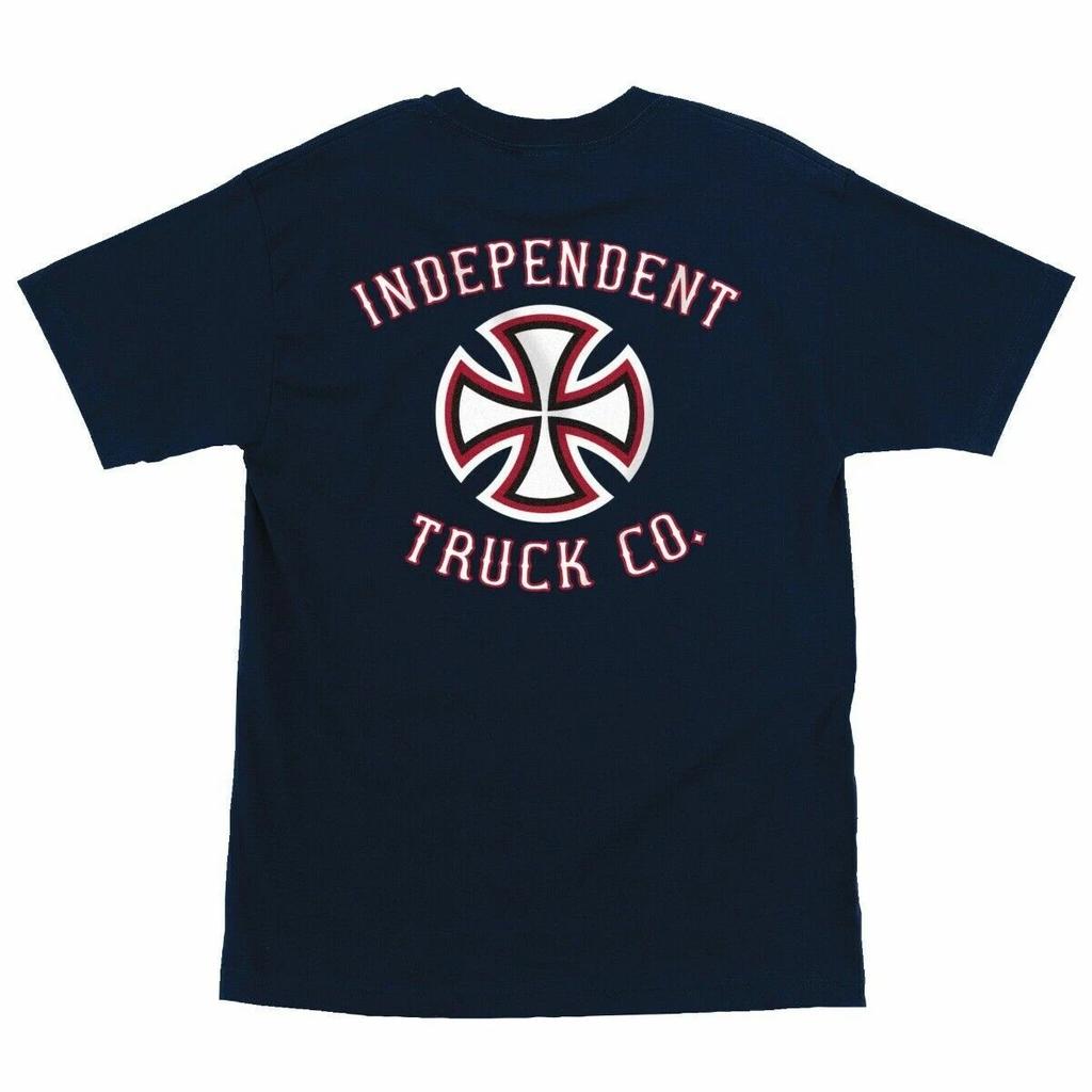 Independent Trucks PENNANT Skateboard T Shirt NAVY