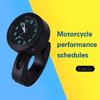 Motorcycle Clock Waterproof Radio Digital Aluminum Handlebar Mount Watch, Motorcycle