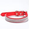 Crystal Diamond Rhinestone Pet Collar PU Leather Sparkling Cat Collar  for Pet Supplies