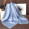 Luxus Uni Farbe Seide Quadratisches Tuch Damen Weiches Satin Pferdehaarband Halstuch Büro Hijab Stirnband Foulard Taschenbänder Geschenk