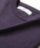 Lambeulla Binding Stripe Short Sleeve T-Shirt [Dark Purple]