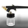 138Type Airbrush Kit Mini Single Action Air Brush Set Siphon Feed 0.8mm Paint Spray Gun w/ Hose 22cc Fluid Cups for Makeup Hobby