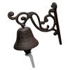 Cast Iron Rustic Wall Mounted Welcome Sign Hand Bell Aristocratic