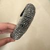 3cm Width Crystal Luxury Girl's Handmade Beaded Hairband Braided Rhinestone Bead Headband