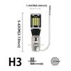 2PCS Car Fog Light 9-24V H1 LED Fog Running Light Bulb H3 LED Super Bright LED Auto Lamp Amber White No Adapter Required DRL