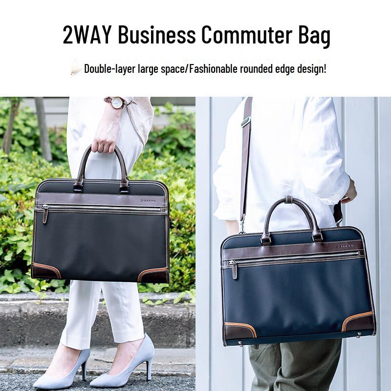 Sanwa BAG-BZC3NV 2-Way Business Laptop Backpack