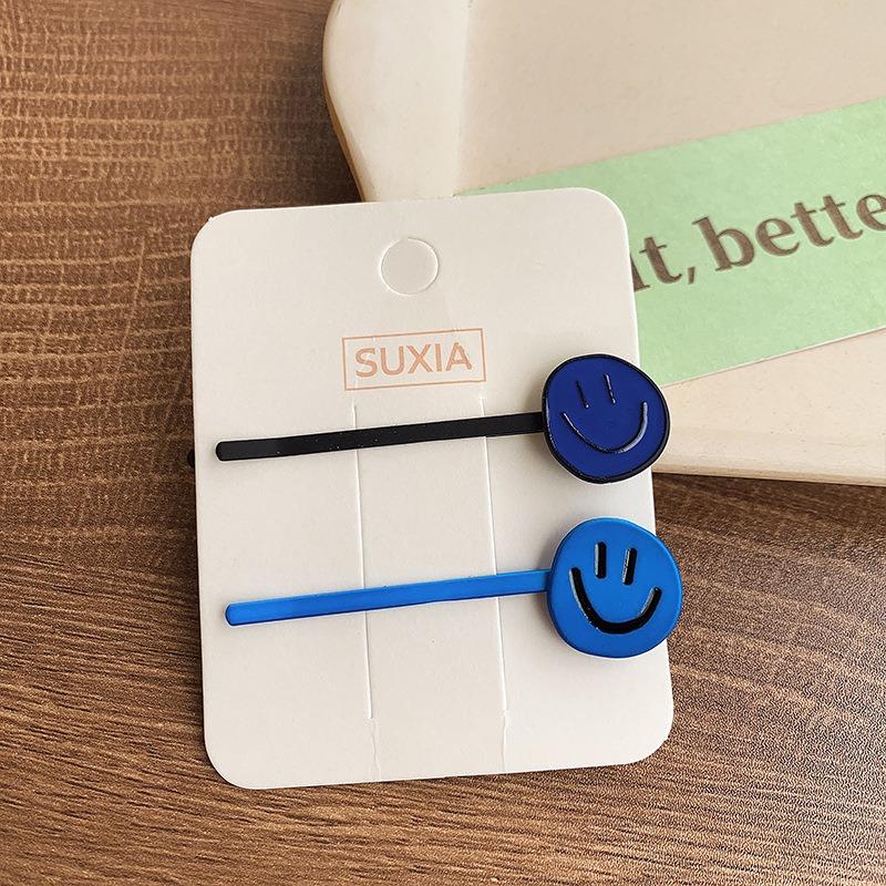 New Cute Smile Metal Hairpins Women Girls Kids Hair Clips Pins Barrettes Accessories Hairgrips Headdress Headwear Ornament