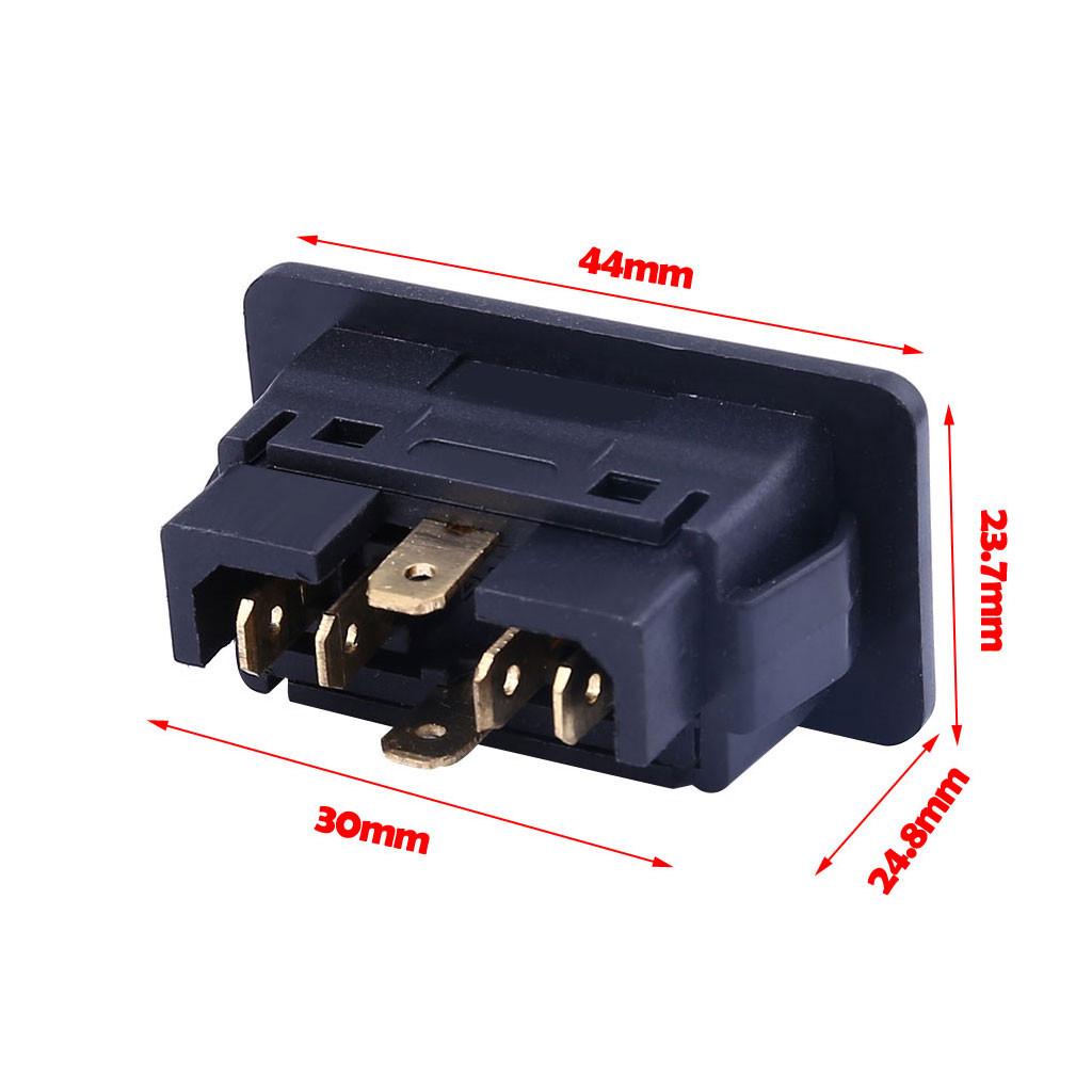 12 V/24 V DC Universal-Auto-Fensterheberleuchte, 6-polig, 20 A, EIN/AUS