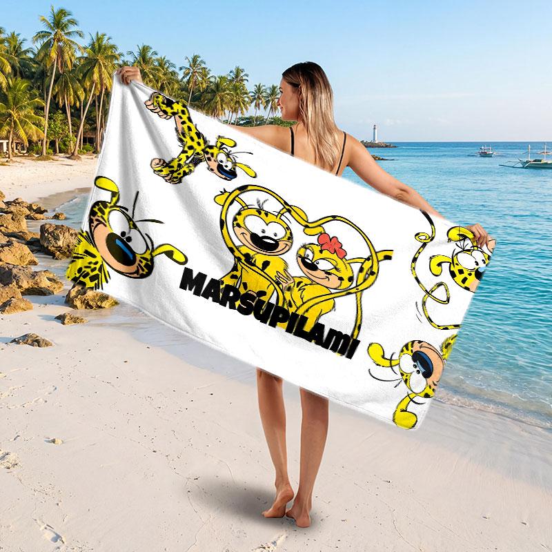 Großes StrandtuchMarsupilami Weiches Saugfähiges Handtuch Strand Bad Zuhause Verwendung