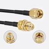 Rg58U Feeder Cable Sma Male to Sma Male/Female Extension Cable Pure Copper Ultra-Flexible Coaxial Rf Connection Cable Antenna