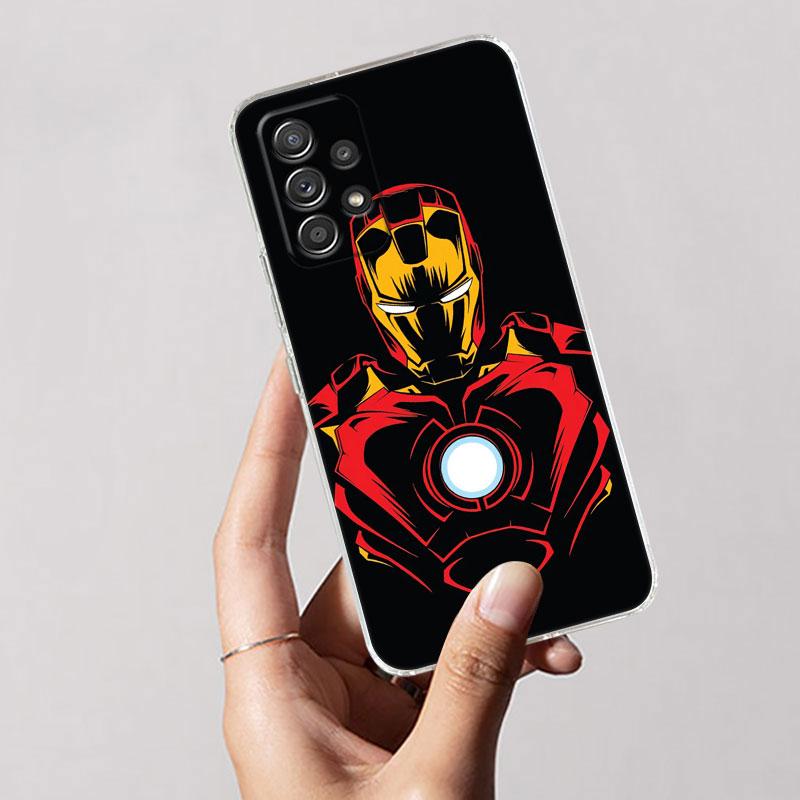 Marvel Ironman Cool Clear Case For Samsung Galaxy A57 A37 A56 A36 Cases A55 A54 A35 A26 A07 A17 A16 A06 A36 A15 Shockproof Cover