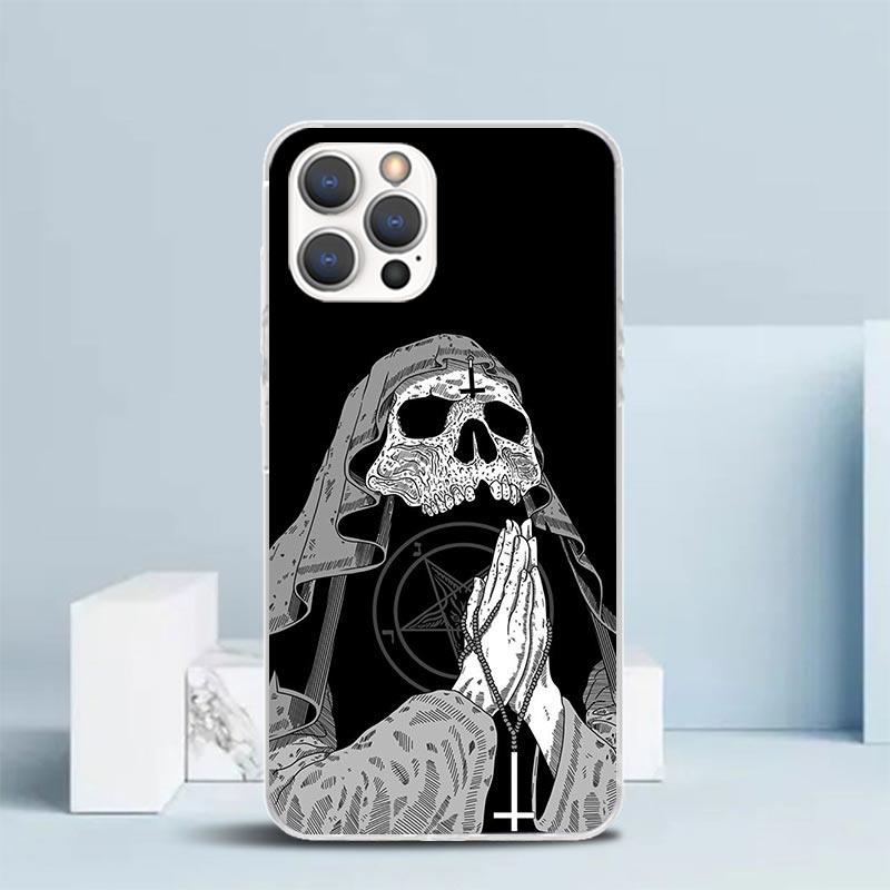 Satanic Goat Satan Devil Phone Case For IPhone 16 17 Air 16E 15 14 Plus 13 Mini 12 11 Pro Max 7 8 + SE 2020 Soft TPU Back Cover