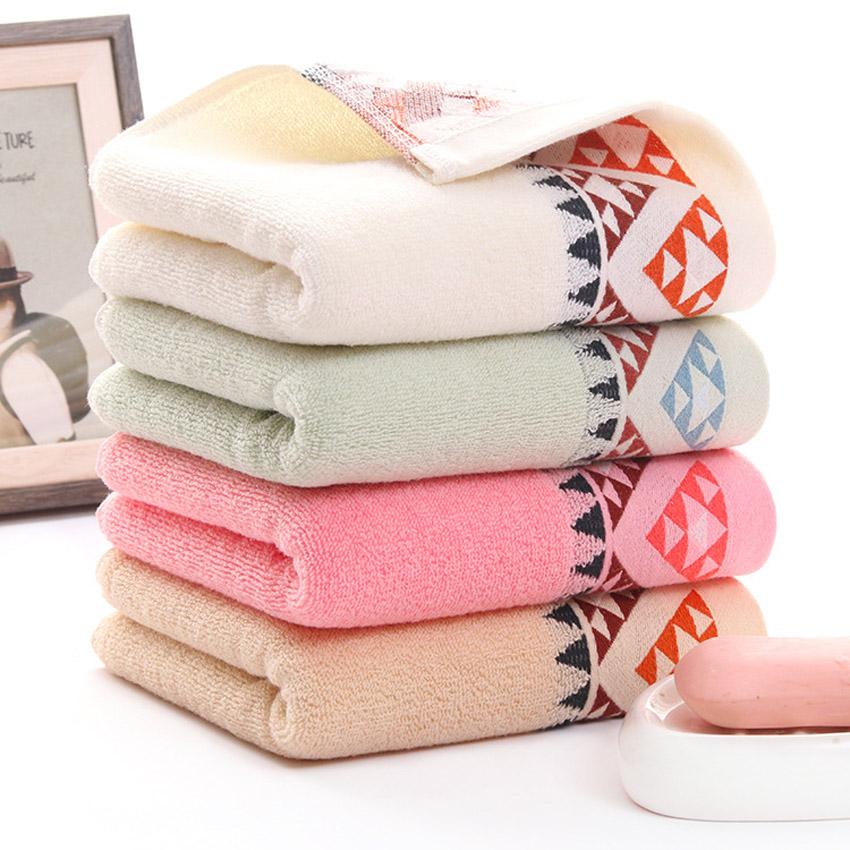 Geometric Soft Print Towel Set 100% Cotton 70*140cm For Adult Face Towel Large Bath Spa Sport Towel Home 3 Pcs Serviette De Bain