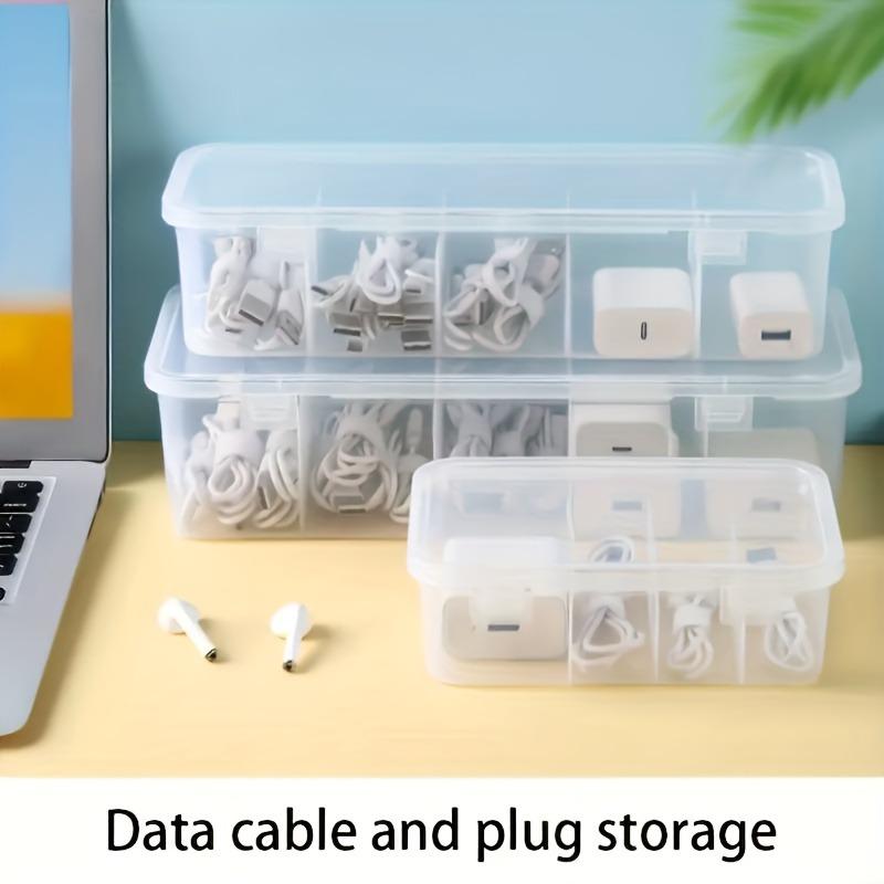 Large capacity covered cable storage box