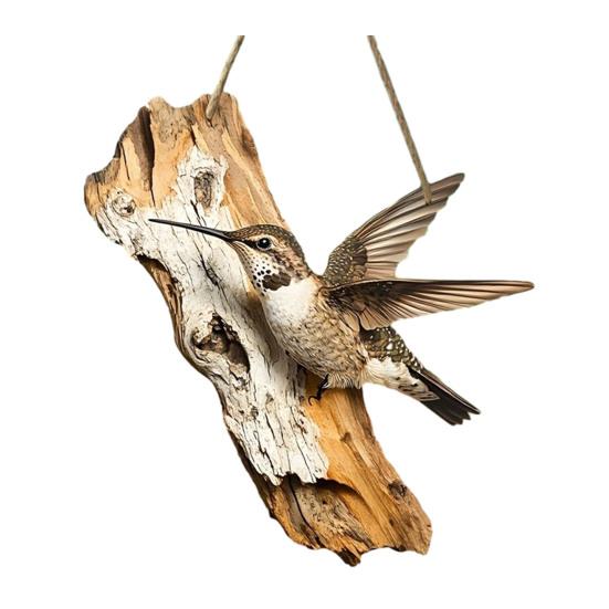 Bird Ornament 2D Wooden Bird Hanging Sign Rustic Decorative Wall Plaque for Farmhouse Porch Yard Wall Decor