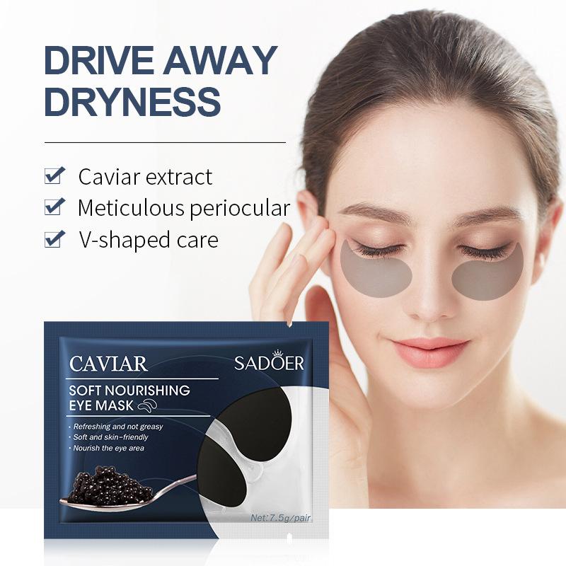 Sadoer Caviar Eye Mask Tablet Set Hydrating & Moisturising Eye Eye Mask Series