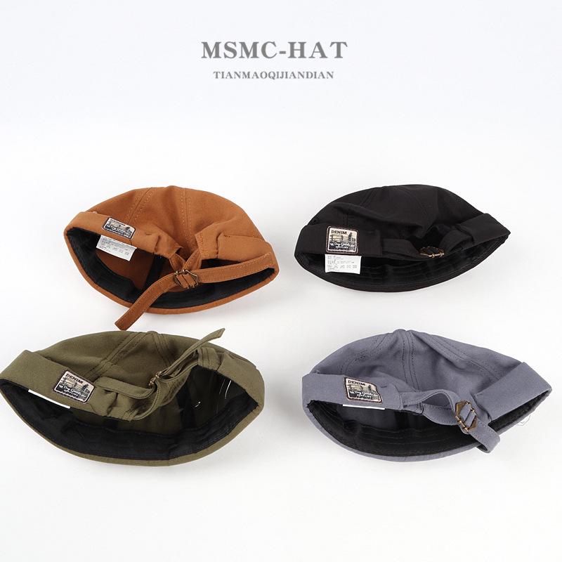 Versatile Korean Style Retro Letter Patch Sailor Skullcap – Unisex Spring/Summer Hat