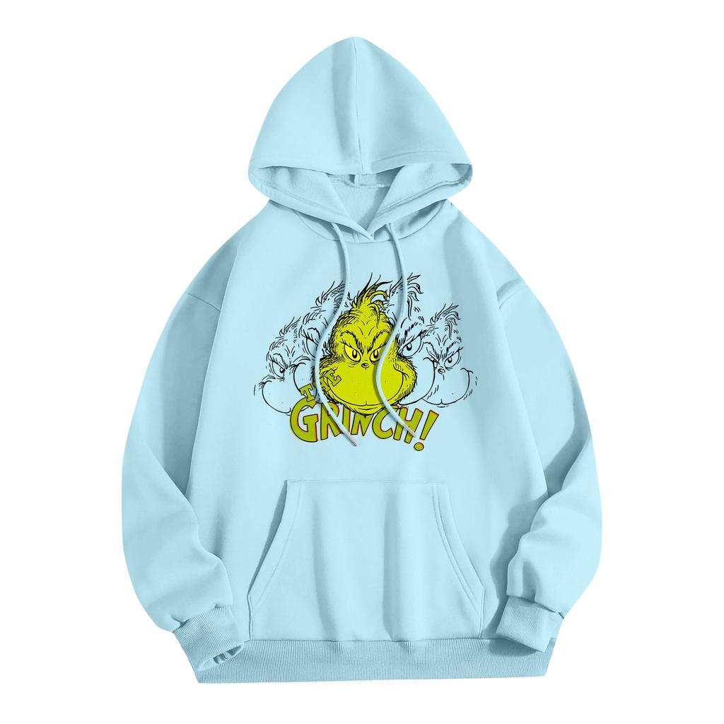 Women's Fashion Women's Lightweight Long Sleeve Pullover With Pockets Preppy Graphic Hoodie