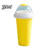 Food Grade Silicone Slush Cup Maker Cup  Portable Squeeze Ice Smoothie Refreshing Slushie with Lid  for Juice Milk Soda Family Summer
