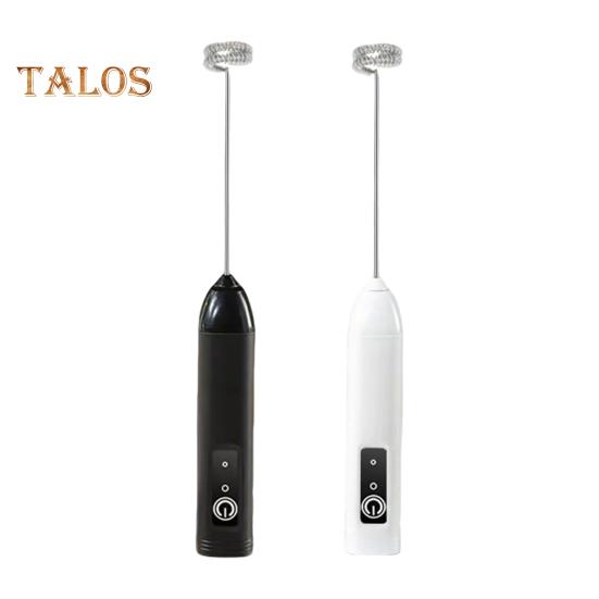 Handheld Milk Frother Wand for Coffee Electric Egg Beater Triple Speed Adjustment Rechargeable Drink Mixer for Home Baking Whisking Cream Frothing