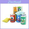Iron Kids Bean Bag Toss Game Set With 10 Cans And 3 Sandbags For Parent Child Play