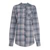 Women Loose Top Plaid Color Block Long Sleeve Casual Ladies  Blouse Coat Shirt Jacket