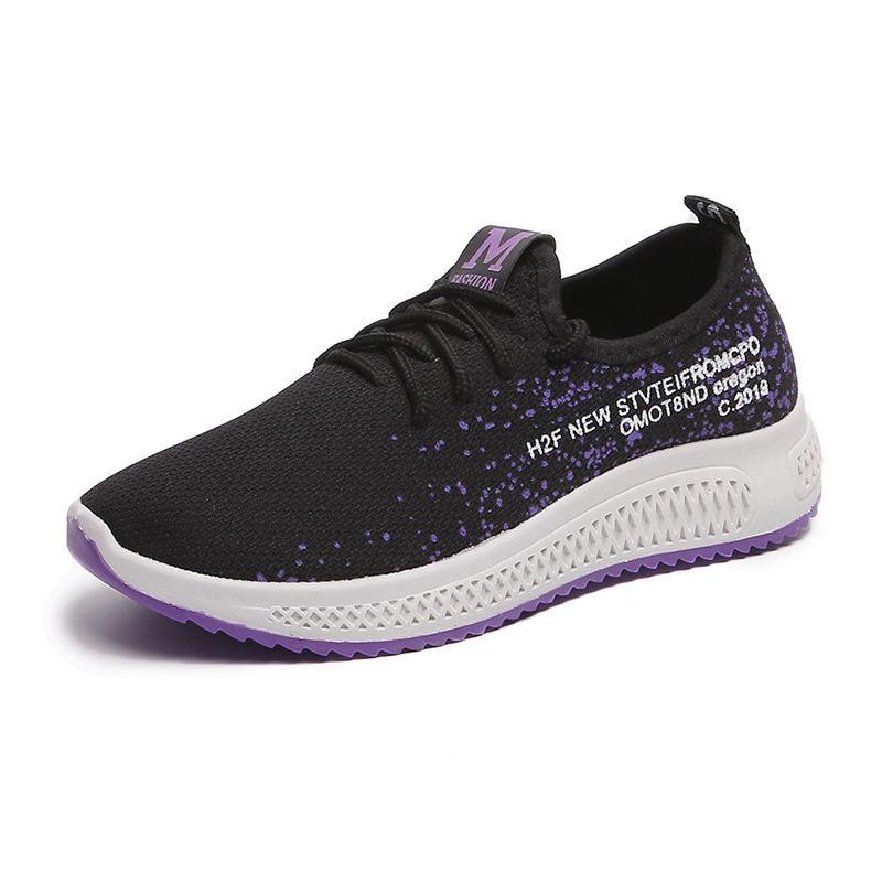 

Весенне-летняя корейская версия универсальной женской спортивной обуви, новые кроссовки с дышащей сеткой, повседневная женская обувь для путешествий с мягкой подошвой 40