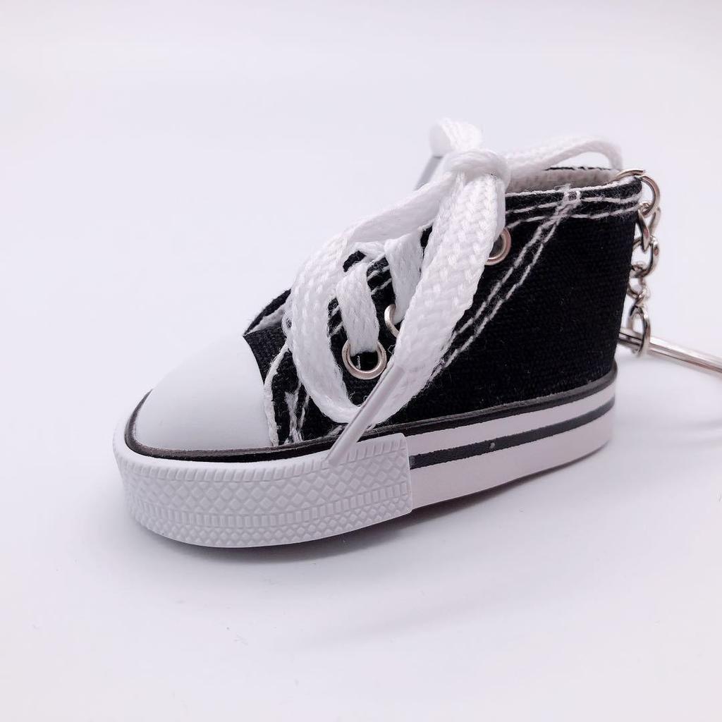 Mini-Leinwand kleine Schuhe Mode Fahrrad Motorrad Fußstütze kleines Brettschuh-Anhänger Simulation Schuh-Schlüsselanhänger
