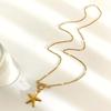 Minimalist Sea Inspired Adjustable Length Stainless Steel Necklace For Layering Stackable Jewelry Gift For Her