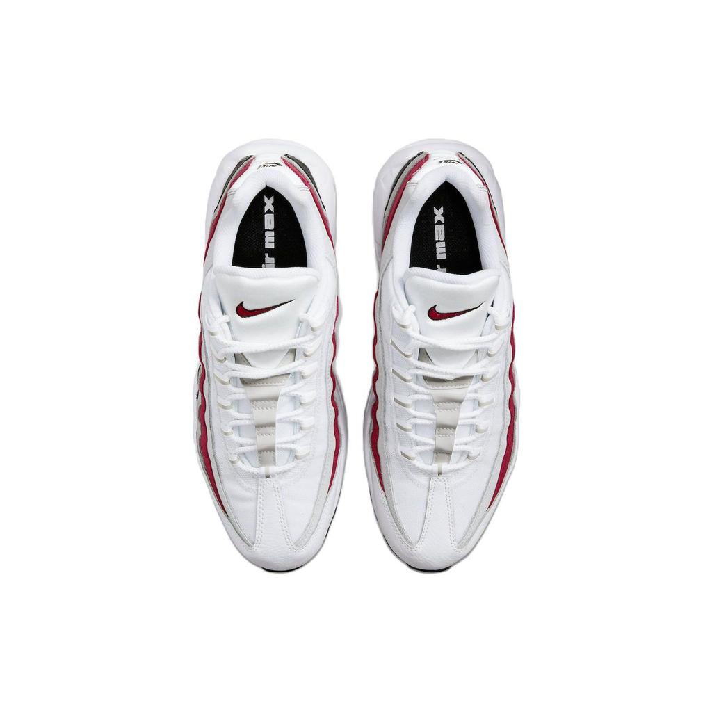 Nike Air Max 95 White Varsity Red Men Sneakers Black Particle-Grey DQ3430-001