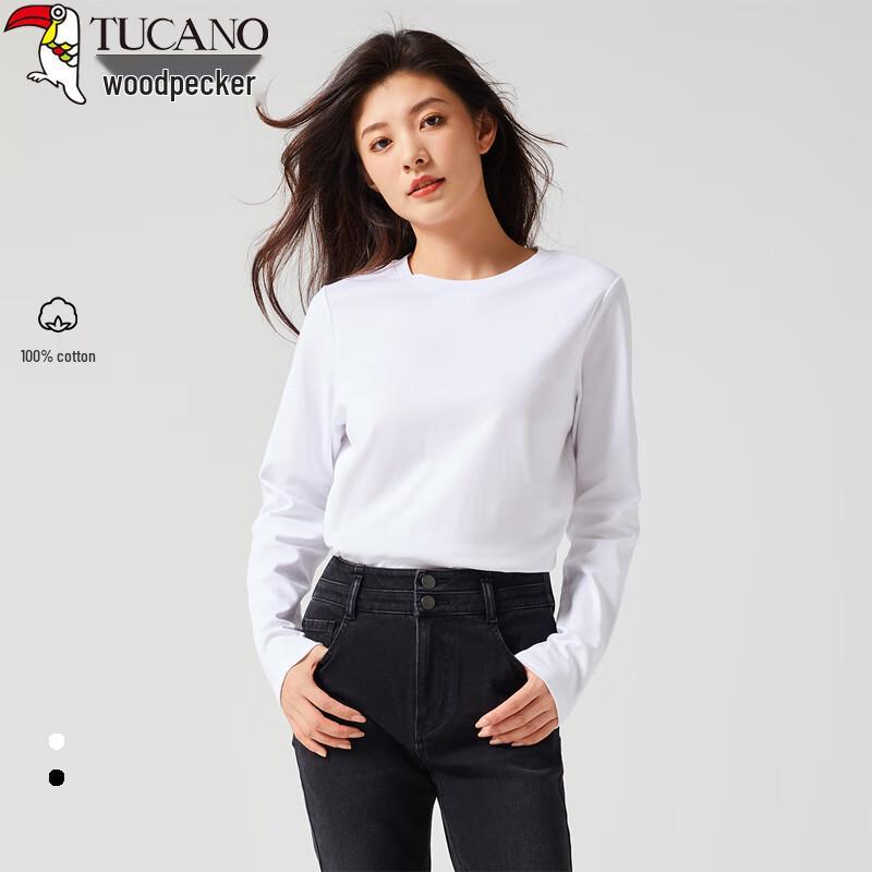 Woodpecker Women s Pure Cotton Long Sleeve T-Shirt M