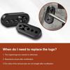 2PCS Exhaust Hangers, 4 Holes Adjustable Muffler Hanger,Universal Rubber Muffler Exhaust System,High-Density Isolation Insulator Bushing Shock