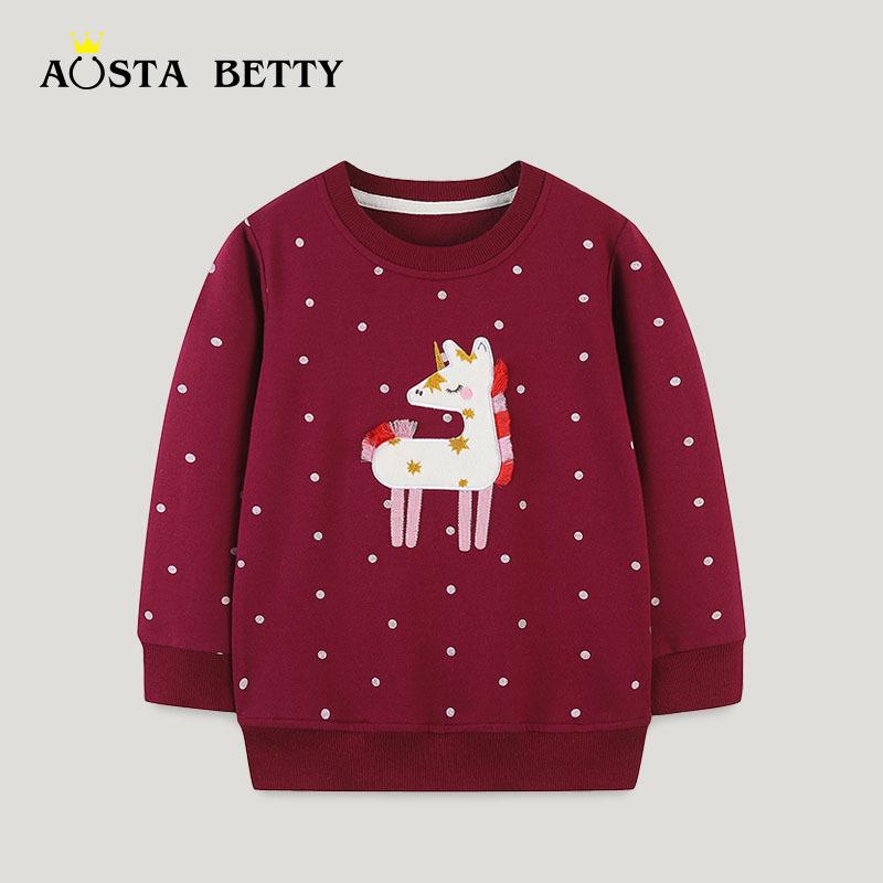 European Style Girls' Embroidered Long-Sleeve Pullover for Autumn