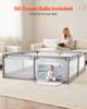 Baby Playpen, 2000 x 1785mm Extra Large Playpen for Babies Toddlers, Indoor/Outdoor Baby Fence Play Yard, No-Gap Safety Activity Center with 50 Ocean