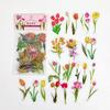 40 Pcs/Set Plant Nature Flower Decorative PVC Sticker Scrapbooking Diy Label Diary Stationery Album Journal Daisy Mushroom Stick