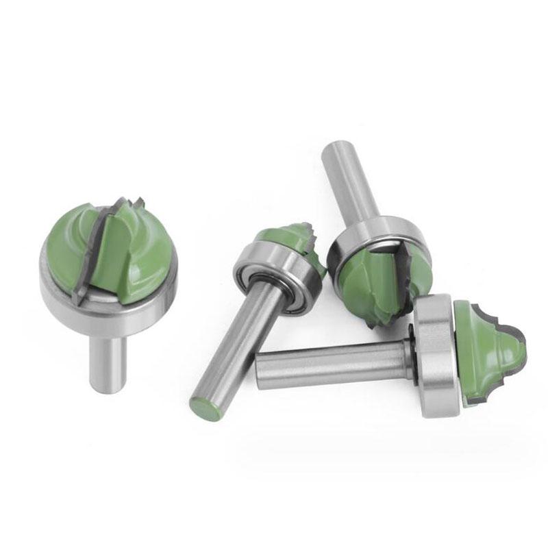 8mm Shank Router Bit Bearing Double Roman Ogee Edging Milling Cutter For Wood Woodwork Line Knife Hobbing