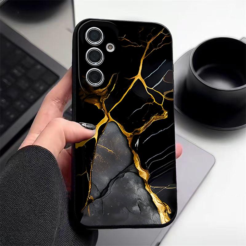 Funda con Patrón de Mármol Para Samsung S26 Ultra S25 Edge S24 S23 Plus S22 S21 FE A15 A16 A17 A35 A36 A54 A55 A56 A57 5G Textura de Cuero Funda Suave