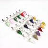 European American Style Small Pyramid Moon Crystal Pendant Ornament