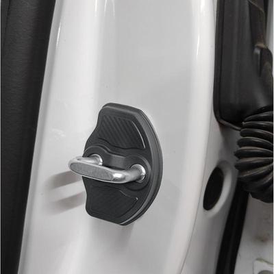 Car Door Latch Protective Cover 4X Door Lock Buckle Cover Silent Shock Pads Vehicle Ventilation Doors Locks Guard Stopper For