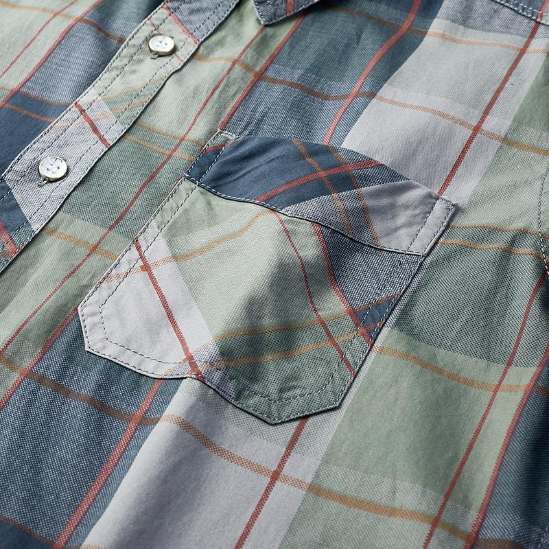 Sommartryckt Skjorta Herr Kortärmad Skjorta Slim Casual Skjorta